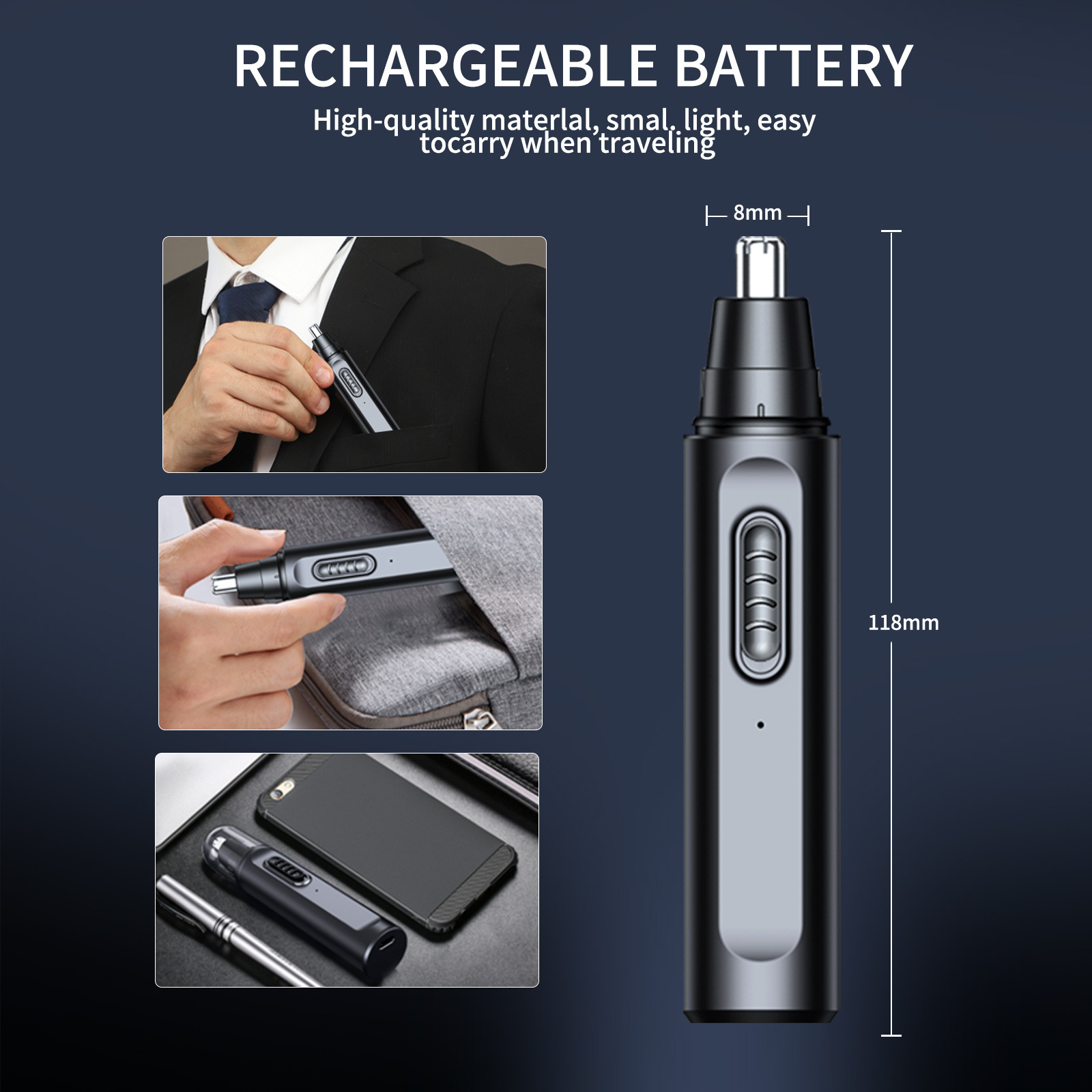 남성용 코털 트리머 전기 코털 트리머 충전식 코털 면도 - Electric Shaver Rotary 리뷰 및 가격