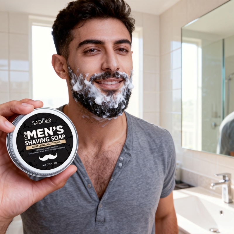 60g 남성용 면도 비누에는 민트 추출물, 올리브 과일 - Beard Oil 리뷰 및 가격