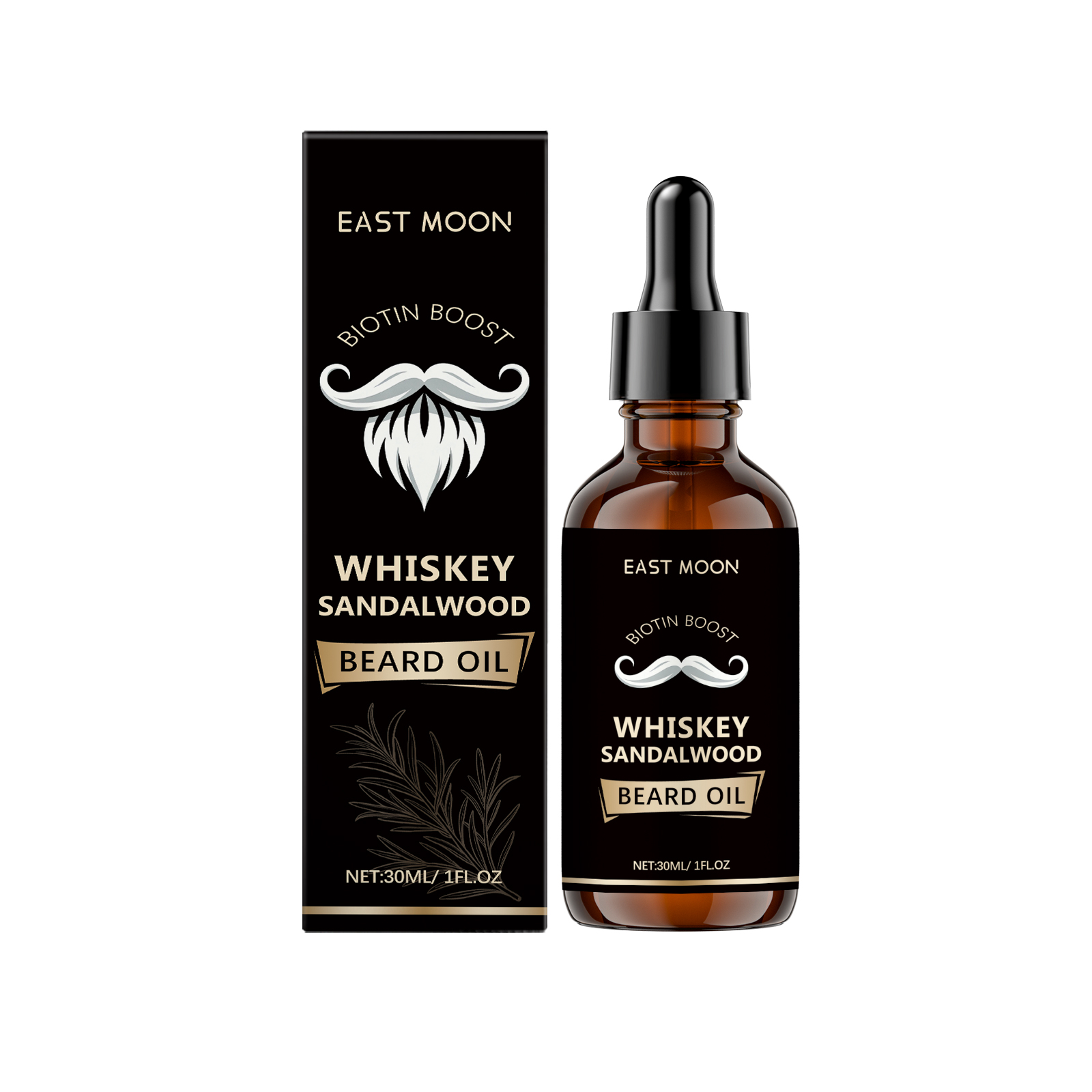 남성용 수염 관리 에센셜 오일, 비오틴 함유, 위스키와 - Beard Oil 리뷰 및 가격