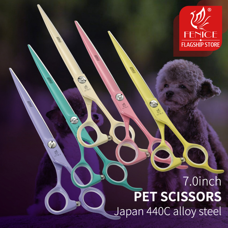 Fenice Jp440c 다채로운 전문 애완 동물 가위 - Grooming Scissors 리뷰 및 가격