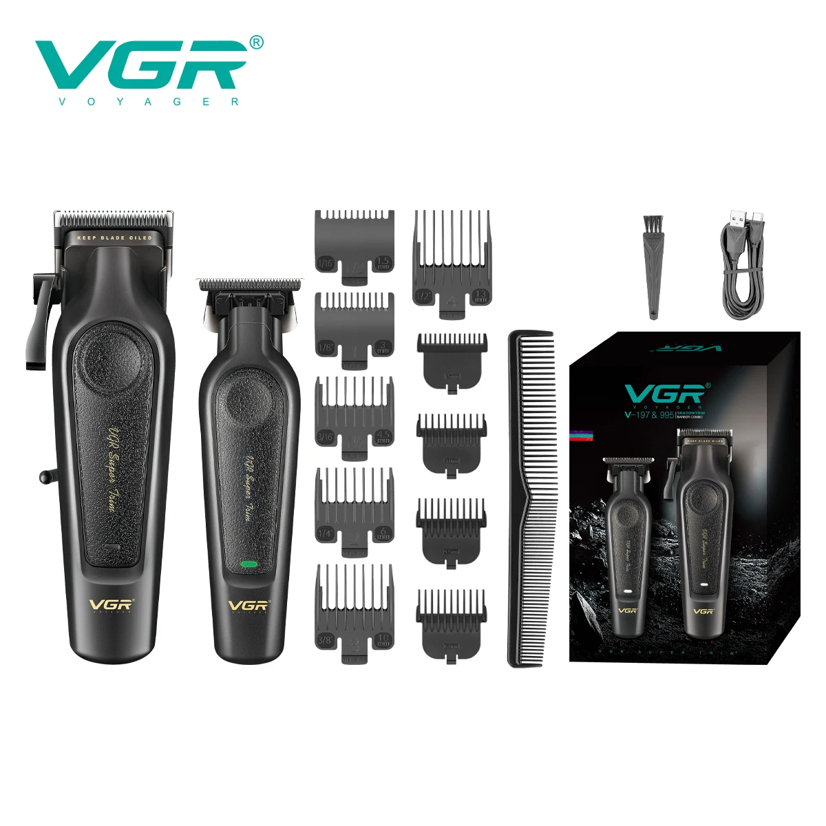 VGR V-197&995 고급 헤어 클리퍼 투피스 세트 - Beard Oil 리뷰 및 가격