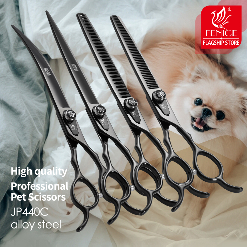 페니체 JP440C 스틸 전문가용 블랙 애견 미용 가위 - Grooming Scissors 리뷰 및 가격