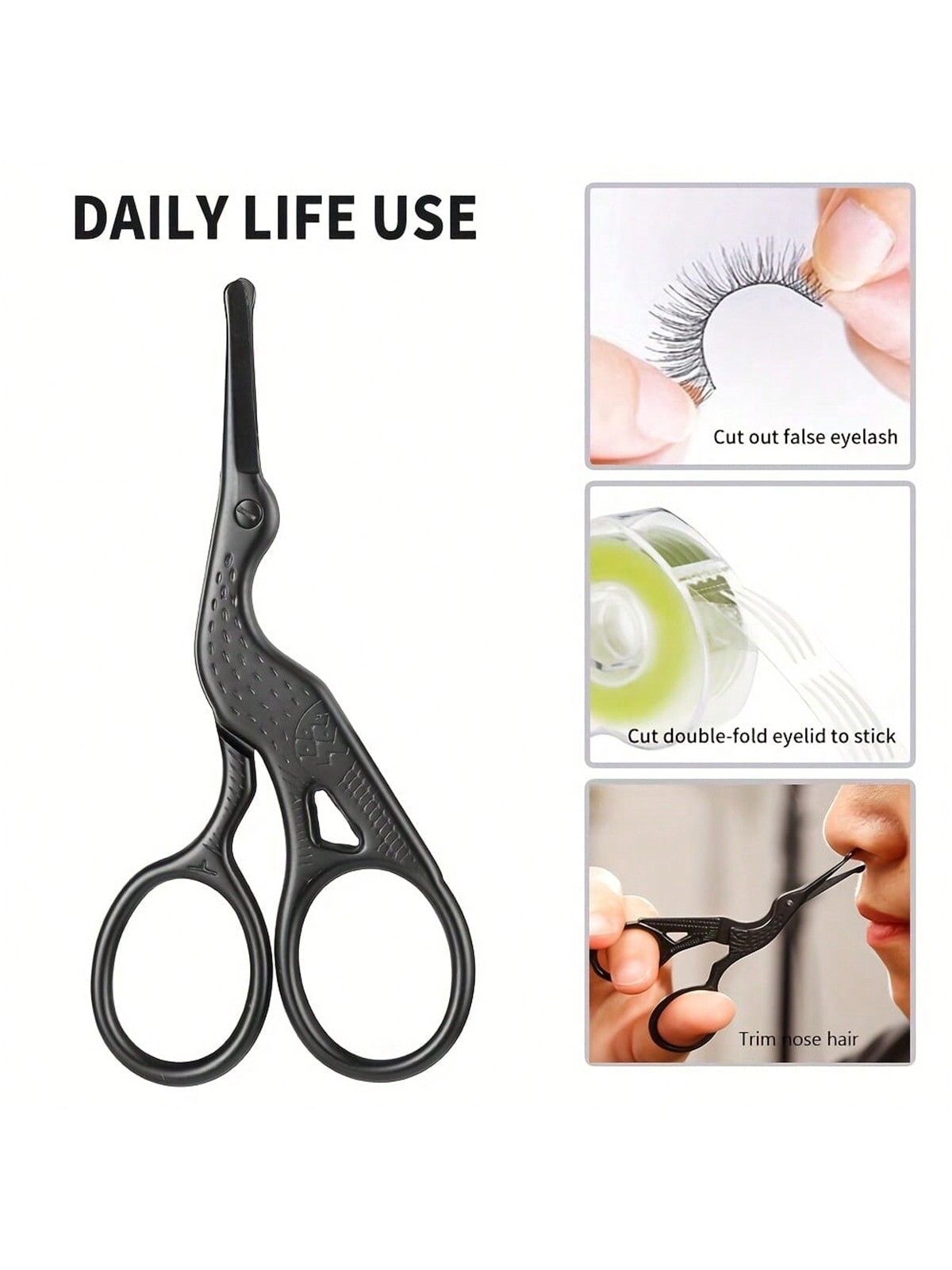 코털 가위, 스테인레스 스틸 둥근 팁 트리머, 정밀 눈 - Grooming Scissors 리뷰 및 가격