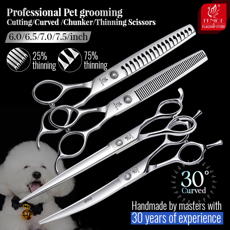 Fenice 6/6.5/7/7.5 인치 전문 애완견 개 - Grooming Scissors 리뷰 및 가격
